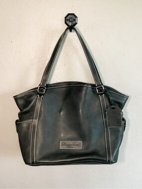 NWOT Dooney & Bourke vintage Large Kristen Black Leather Tote